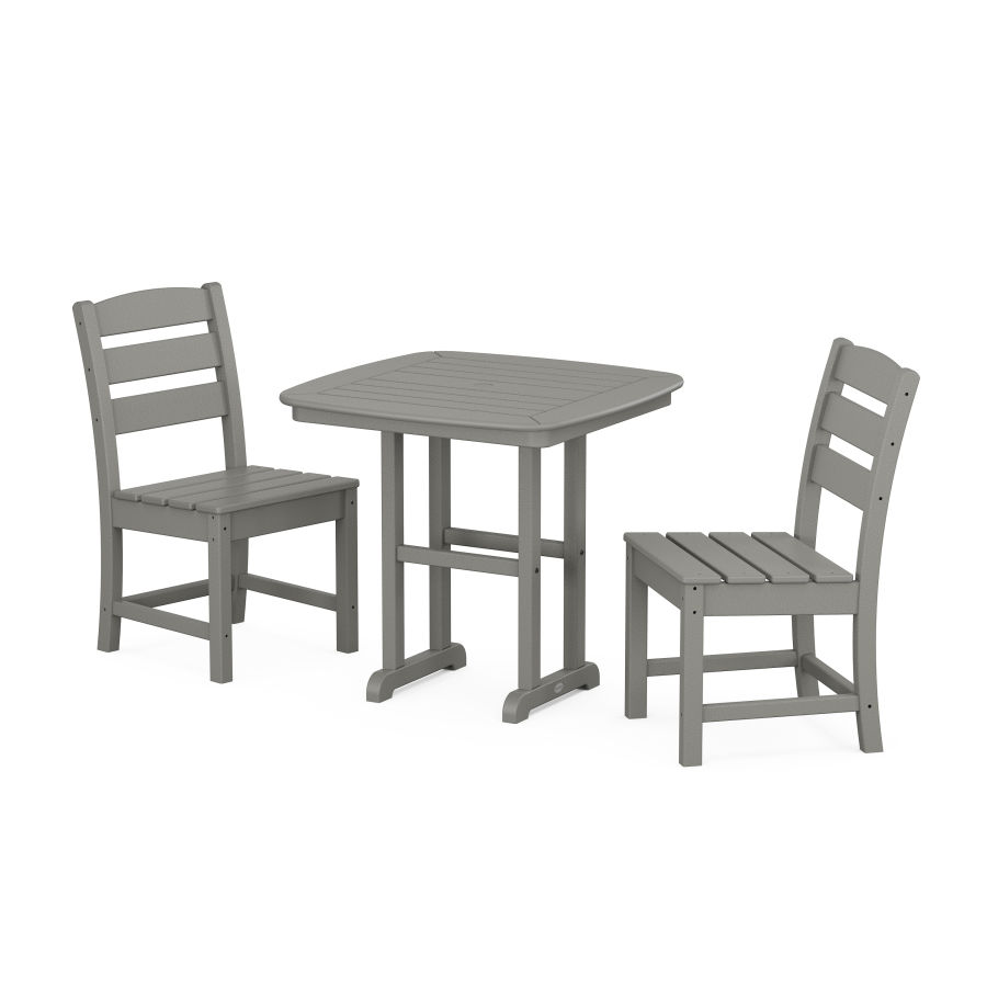 POLYWOOD Lakeside Side Chair 3-Piece Dining Set in Slate Grey