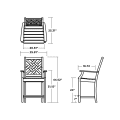 Thumbnail for Wovendale Counter Arm Chair