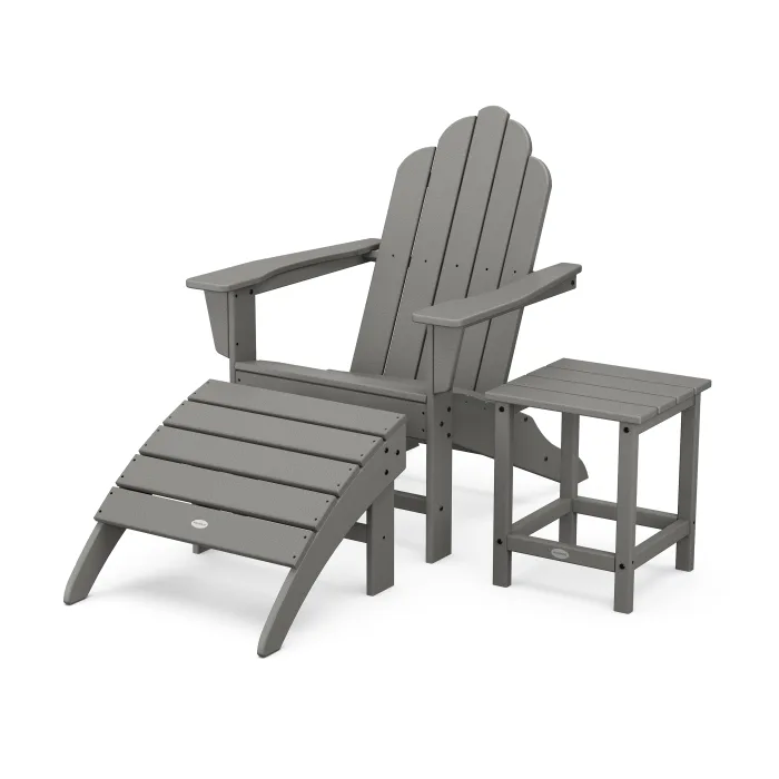 POLYWOOD Long Island Adirondack 3-Piece Set