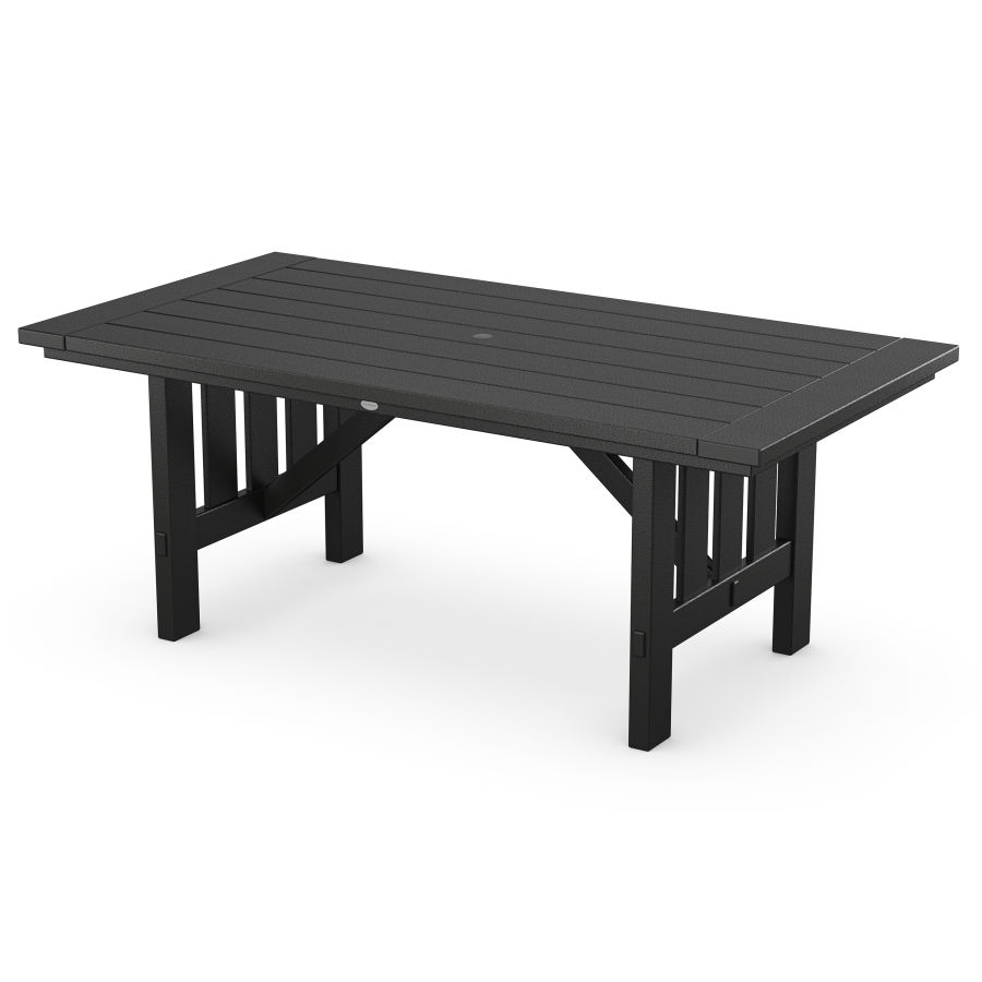 POLYWOOD Mission 39" x 75" Dining Table in Black