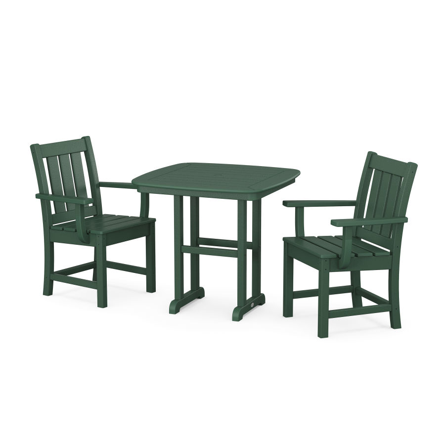 POLYWOOD Oxford 3-Piece Dining Set in Green