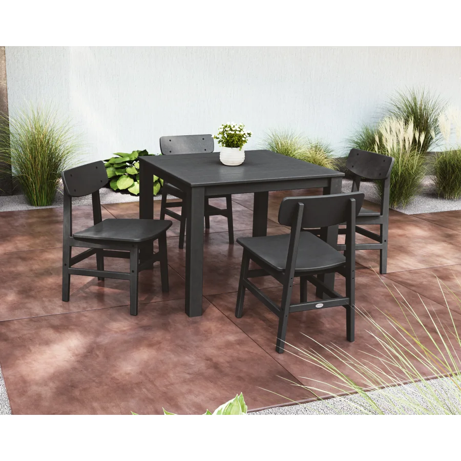 Modern Studio Urban Chair 5-Piece Parsons Dining Set