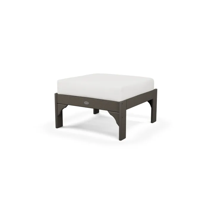 POLYWOOD Vineyard Deep Seating Ottoman in Vintage Finish