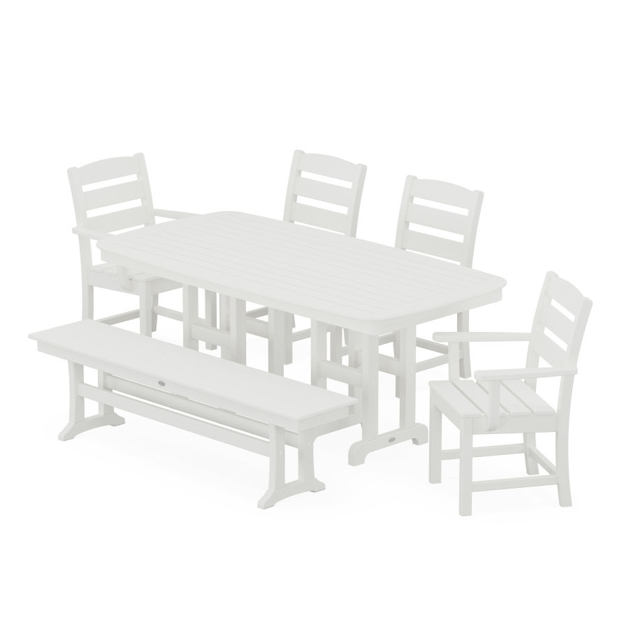 POLYWOOD Lakeside 6-Piece Dining Set in Vintage White
