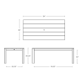 Thumbnail for 84" Parsons Dining Table