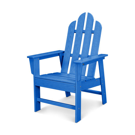POLYWOOD Long Island Upright Adirondack Chair in Pacific Blue