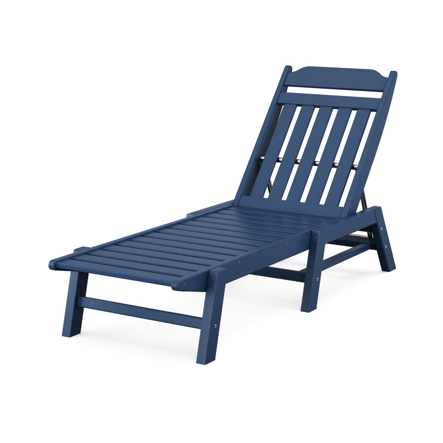 POLYWOOD Country Living Chaise in Navy