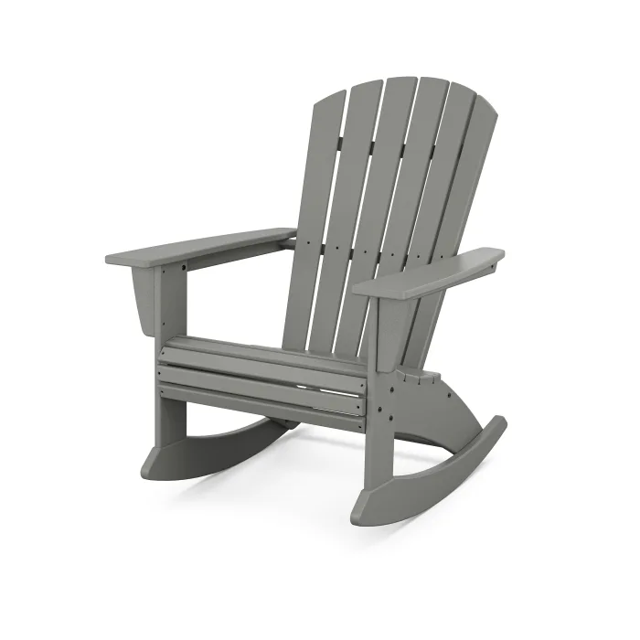 POLYWOOD Nautical Curveback Adirondack Rocking Chair