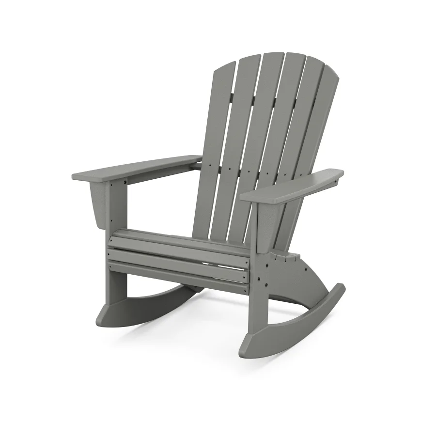 POLYWOOD Nautical Curveback Adirondack Rocking Chair