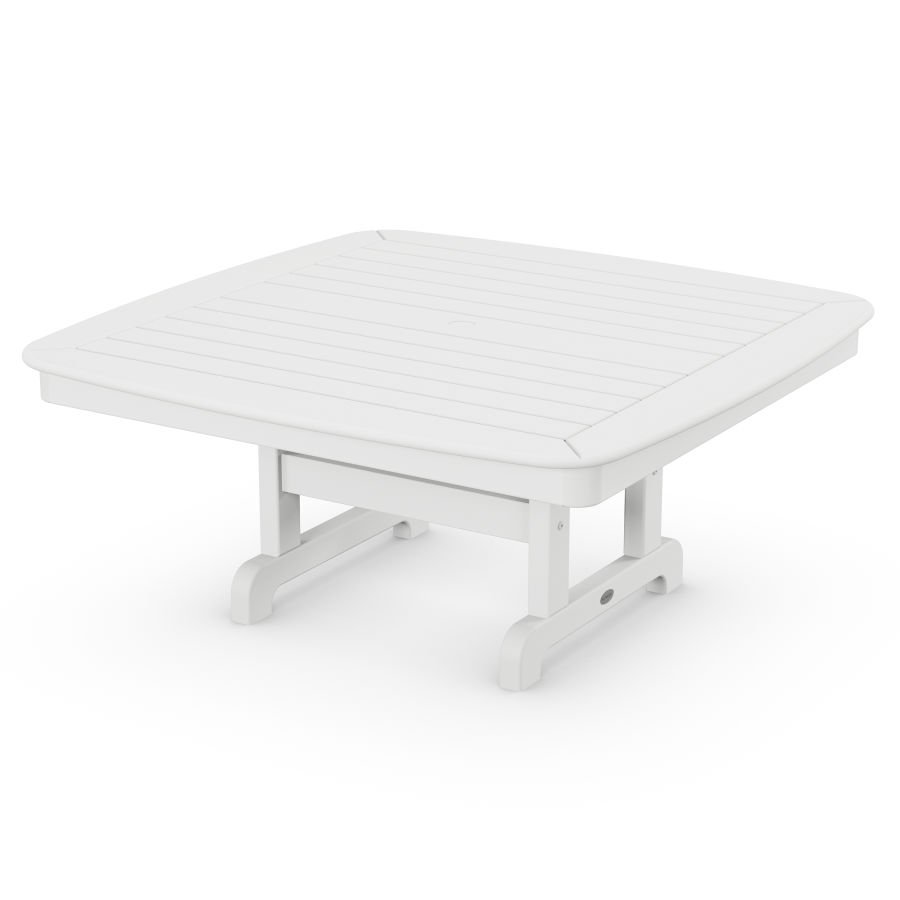 POLYWOOD Nautical 44" Conversation Table in White