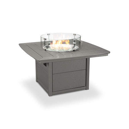 POLYWOOD Nautical 42" Fire Pit Table in Slate Grey