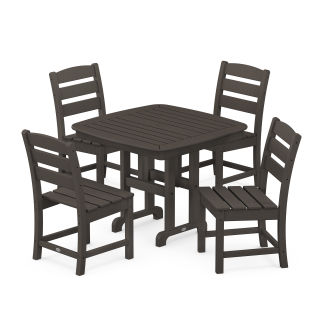 POLYWOOD Lakeside 5-Piece Side Chair Dining Set in Vintage Finish
