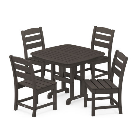 POLYWOOD Lakeside 5-Piece Side Chair Dining Set in Vintage Finish