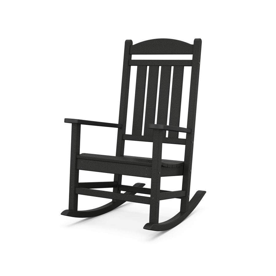 POLYWOOD Presidential Rocking Chair in Black