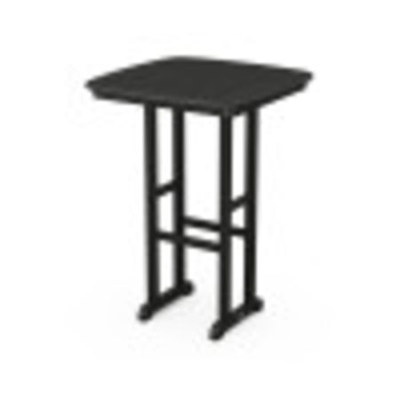POLYWOOD Nautical 31" Bar Table in Black