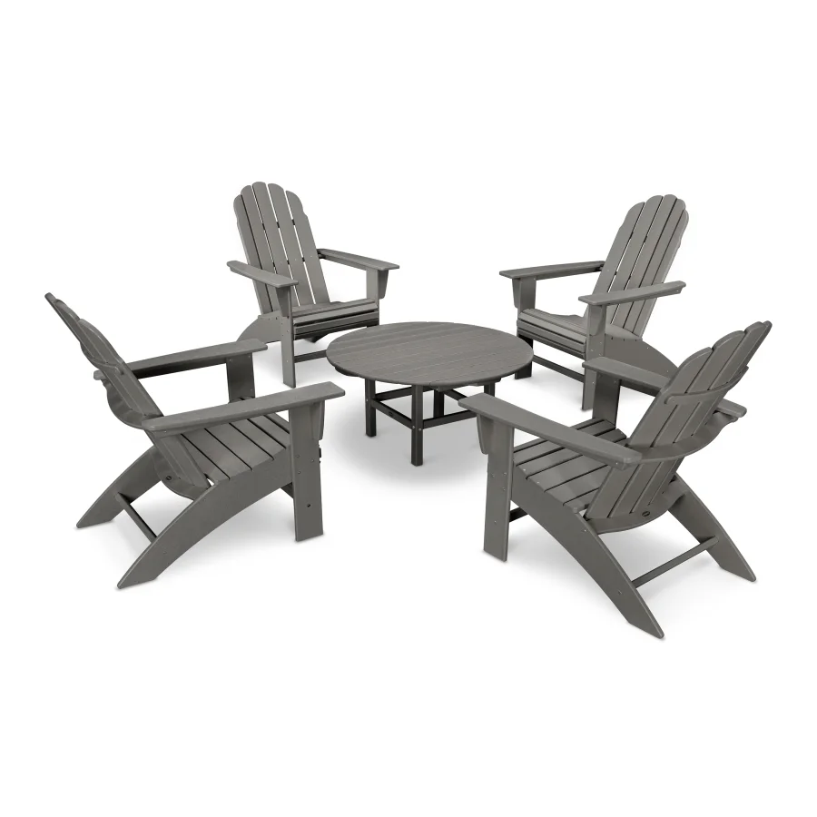 POLYWOOD Vineyard 5-Piece Oversized Adirondack Set