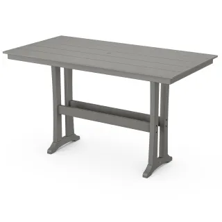 POLYWOOD Farmhouse Trestle 37" x 72" Bar Table