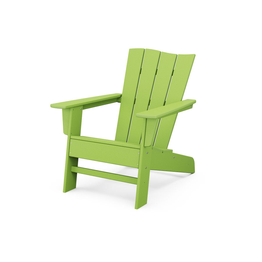 POLYWOOD The Wave Chair Left in Lime