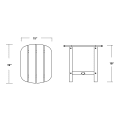 Thumbnail for South Beach 18" Side Table