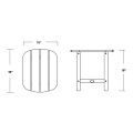 Thumbnail for South Beach 18" Side Table