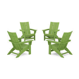 Green polywood adirondack online chairs