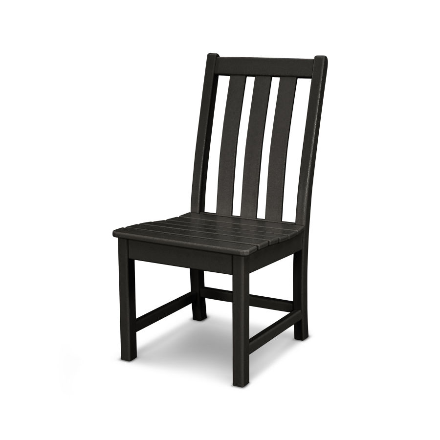 POLYWOOD Vineyard Dining Side Chair in Black