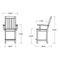 Thumbnail for Vineyard Counter Arm Chair