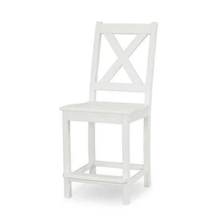 Braxton Counter Side Chair in White