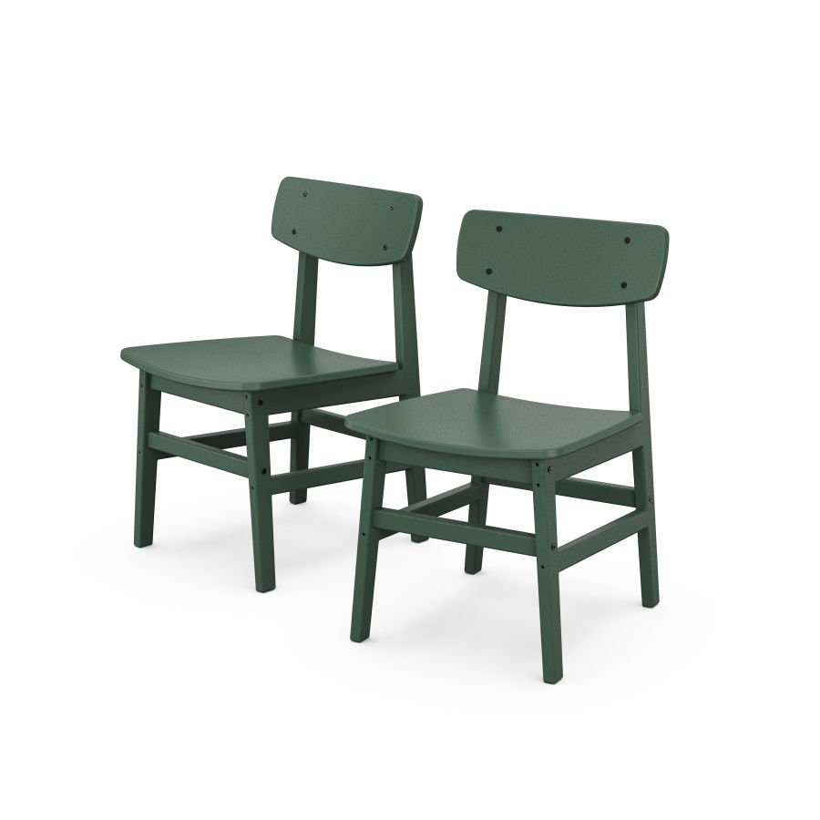 POLYWOOD Modern Studio Urban Chair 2-Pack in Green