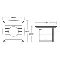Thumbnail for Yacht Club 42" Fire Pit Table