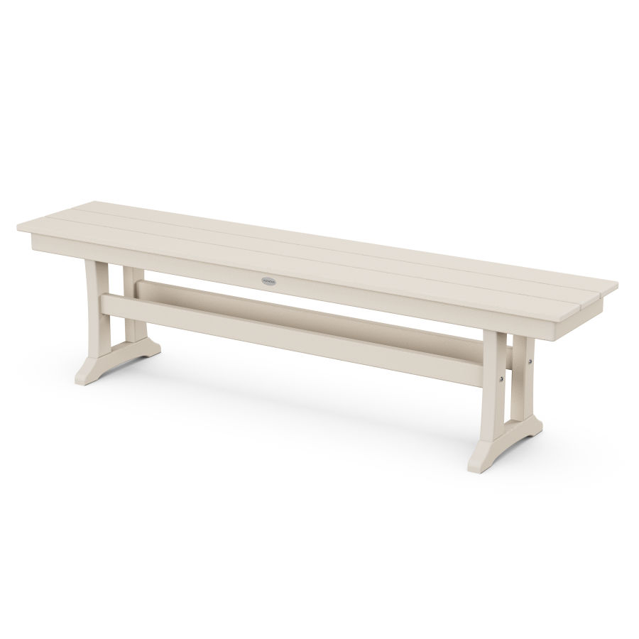 POLYWOOD Farmhouse 65" Bench in Sand