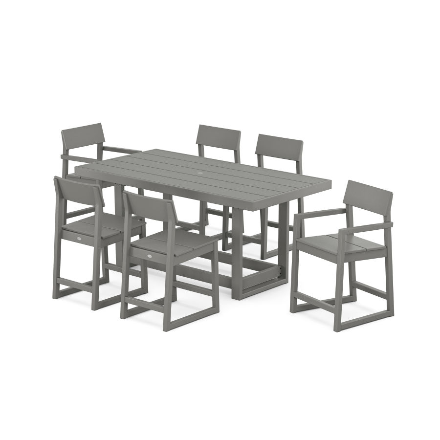 POLYWOOD EDGE 7-Piece Counter Table Set