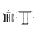Thumbnail for Nautical 31" Dining Table