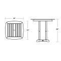 Thumbnail for Nautical 31" Dining Table