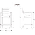 Thumbnail for Monterey Bay Counter Arm Chair