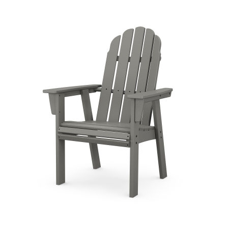 Vineyard Curveback Upright Adirondack Chair in Slate Grey