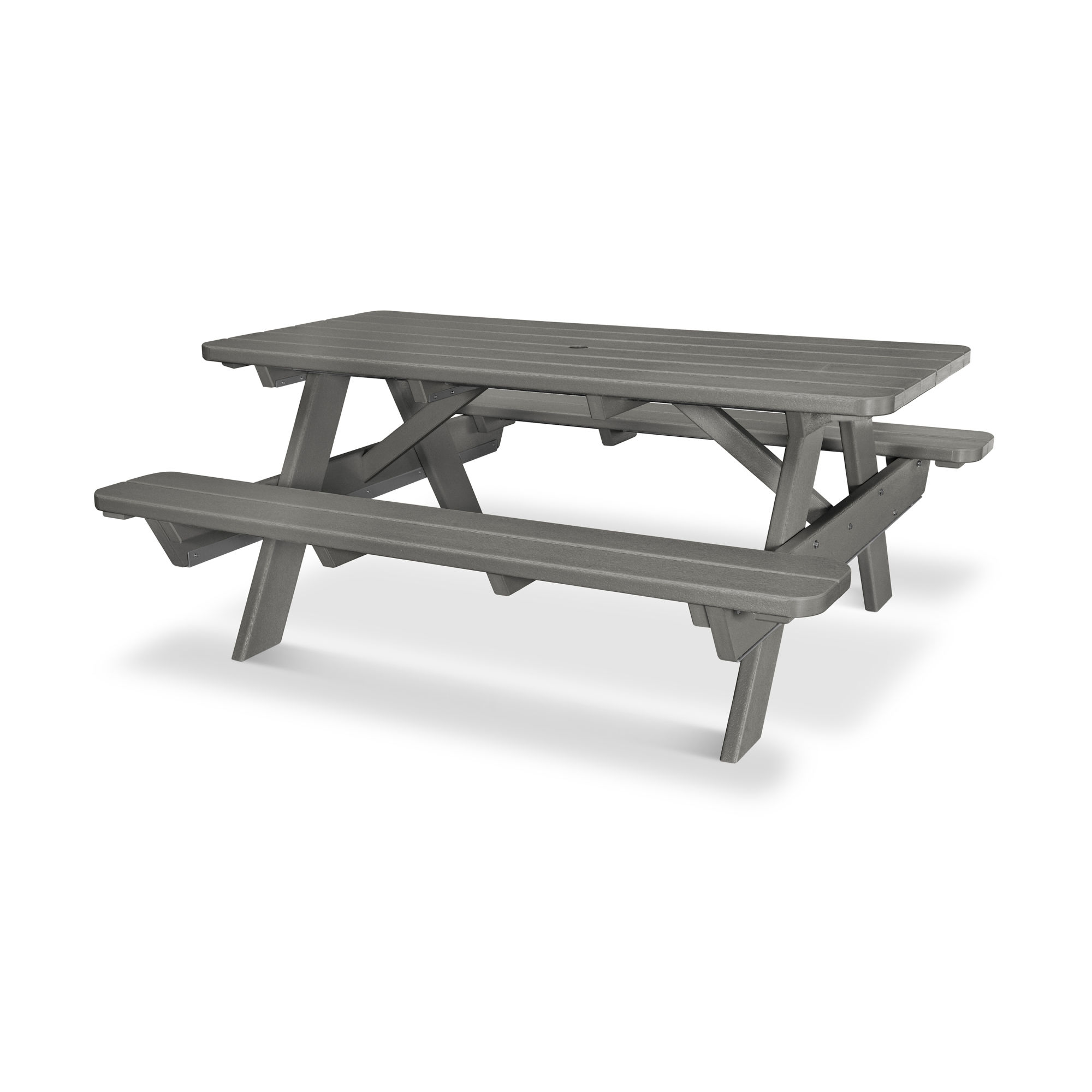 Modern Grey Stain Wood Outdoor Kids Picnic Table + Reviews