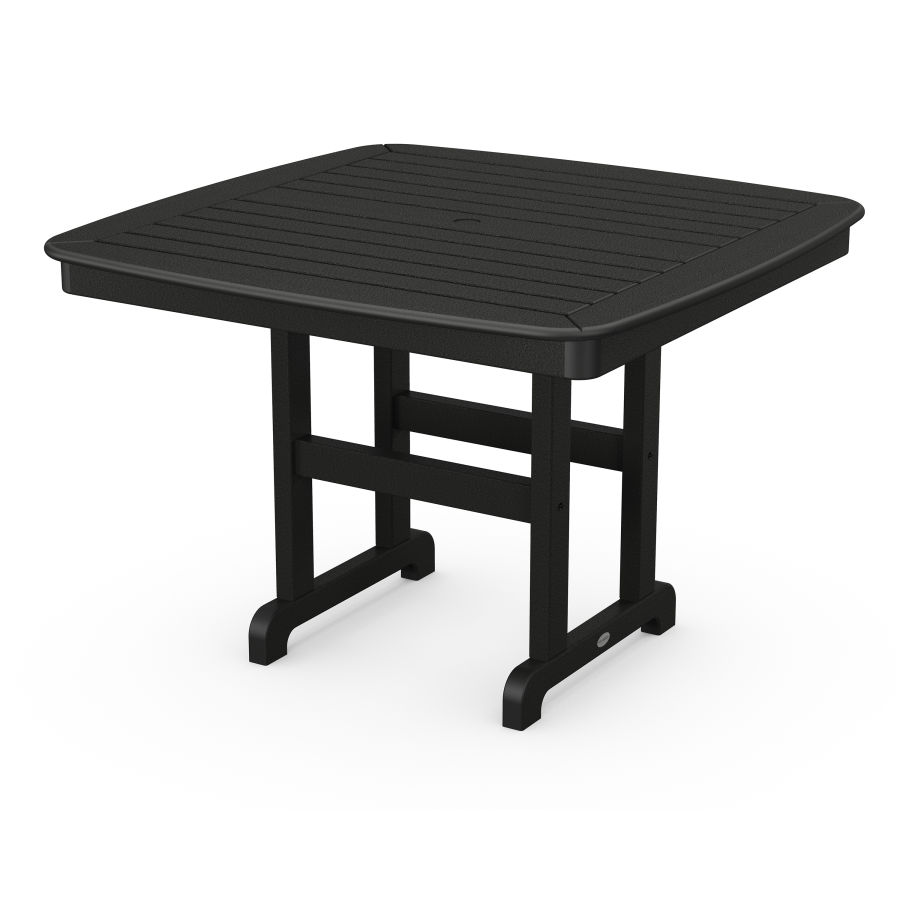 POLYWOOD Nautical 44" Dining Table in Black
