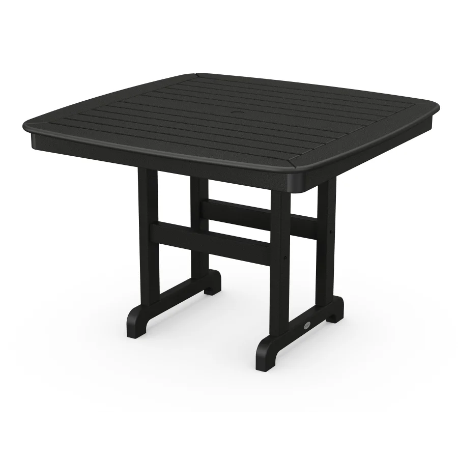 POLYWOOD Nautical 44" Dining Table in Black