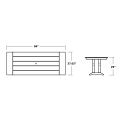 Thumbnail for Farmhouse Trestle 38" x 96" Dining Table