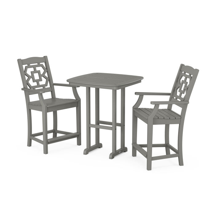 POLYWOOD Chinoiserie 3-Piece Counter Set