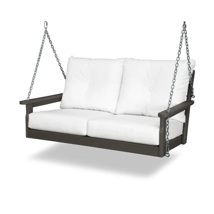 POLYWOOD Vineyard Deep Seating Swing in Vintage Finish