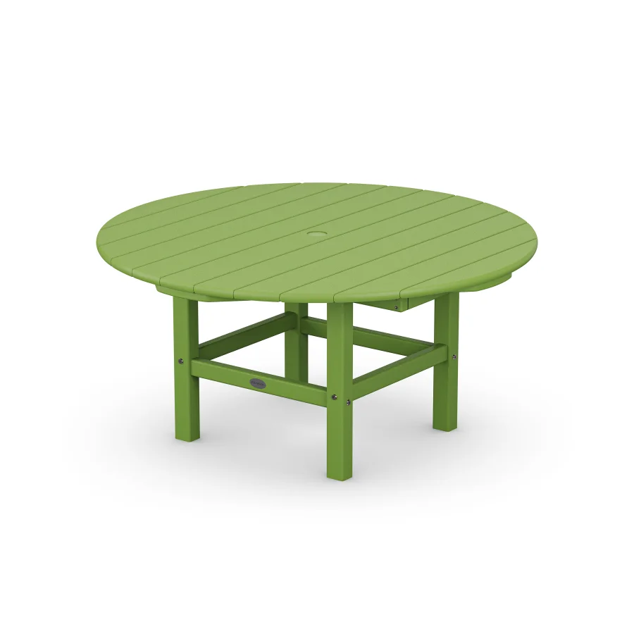 POLYWOOD Round 37" Conversation Table in Lime