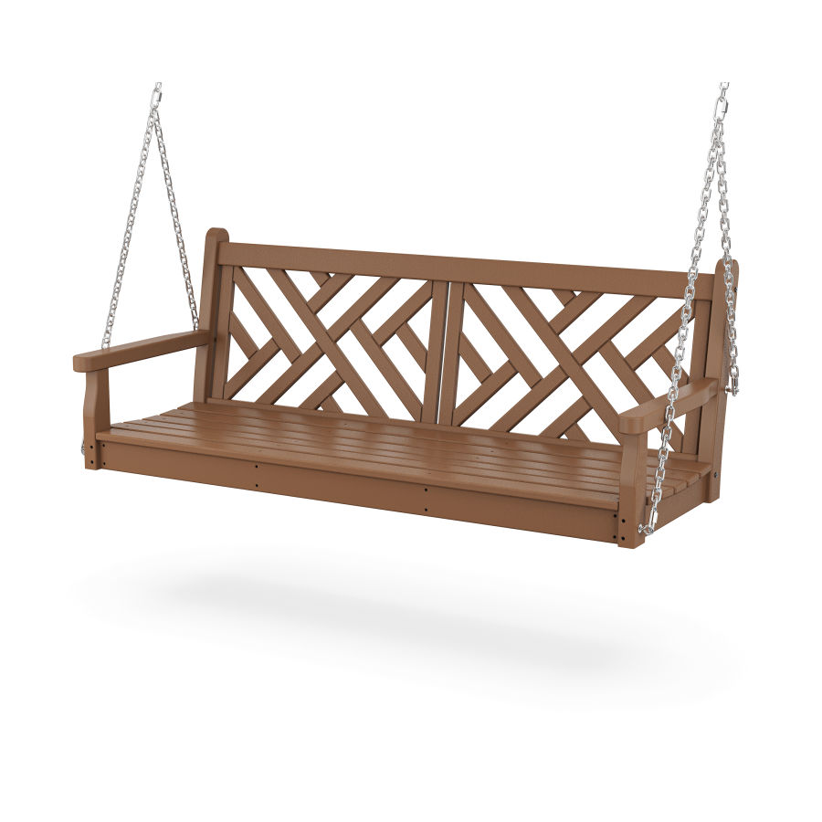 POLYWOOD Chippendale 60” Swing in Teak