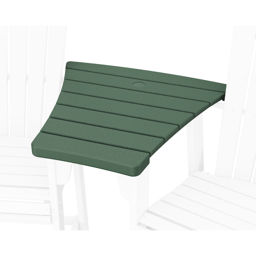 POLYWOOD 600 Series Angled Adirondack Dining Connecting Table in Green