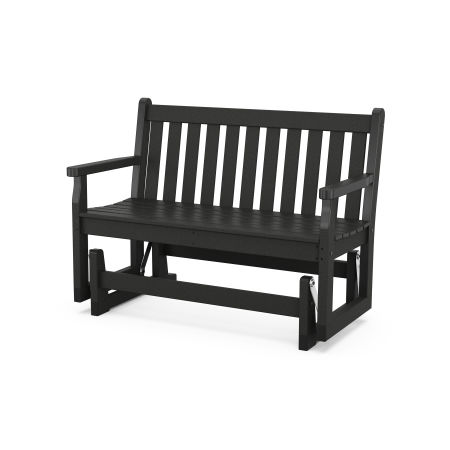 POLYWOOD Traditional Garden 48" Glider in Black