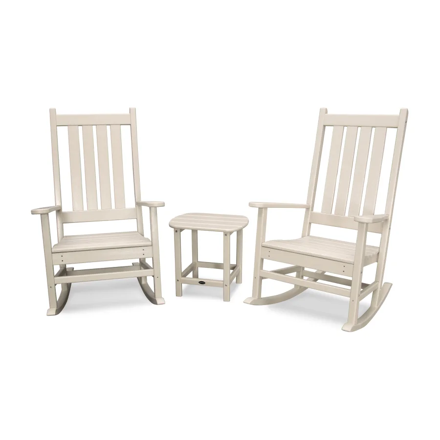 POLYWOOD Vineyard 3-Piece Rocking Set in Sand