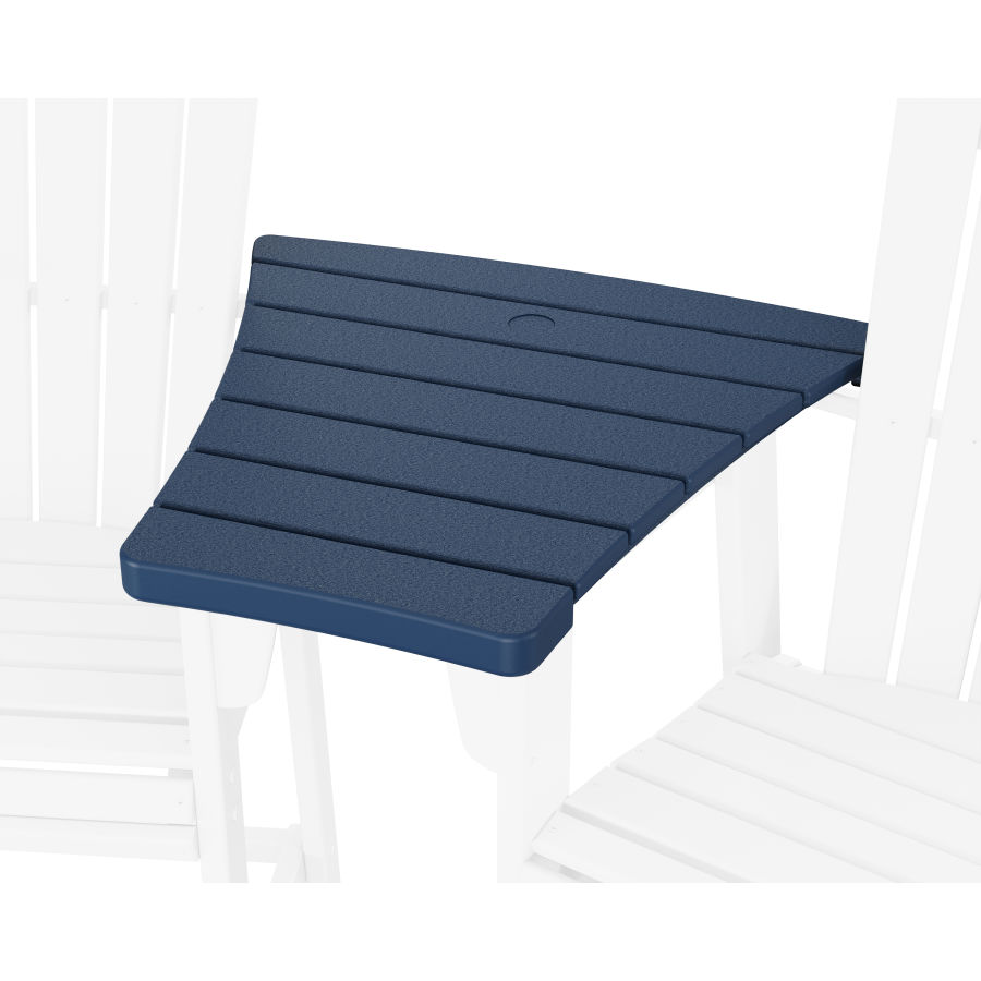 POLYWOOD 600 Series Angled Adirondack Dining Connecting Table in Navy