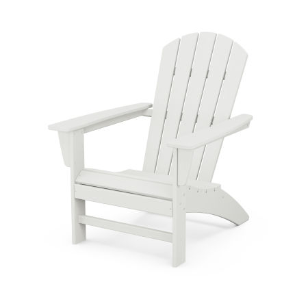 POLYWOOD Nautical Adirondack Chair in Vintage White