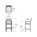 Thumbnail for Savannah Bar Arm Chair